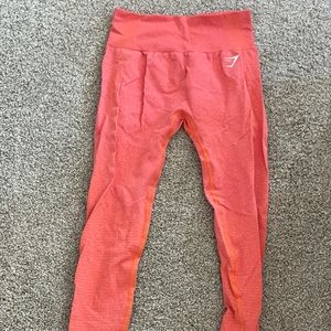 Gymshark Neon Coral Leggings. Like New. Women’s Medium.